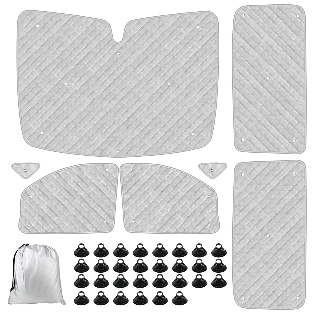 Thermomatte Fahrerhaus Innen Kompatibel mit 2014-2022 Mercedes-Benz VITO III W447/Viano, 7PCS Faltba