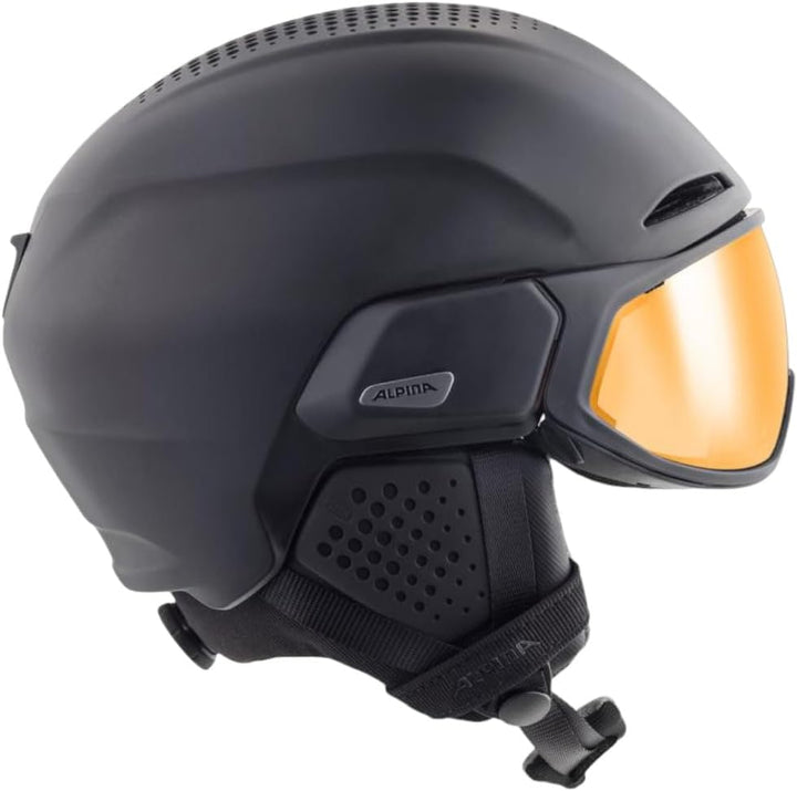 ALPINA Unisex - Erwachsene, ALTO QV Skihelm black matt 51-55 cm, black matt 51-55 cm