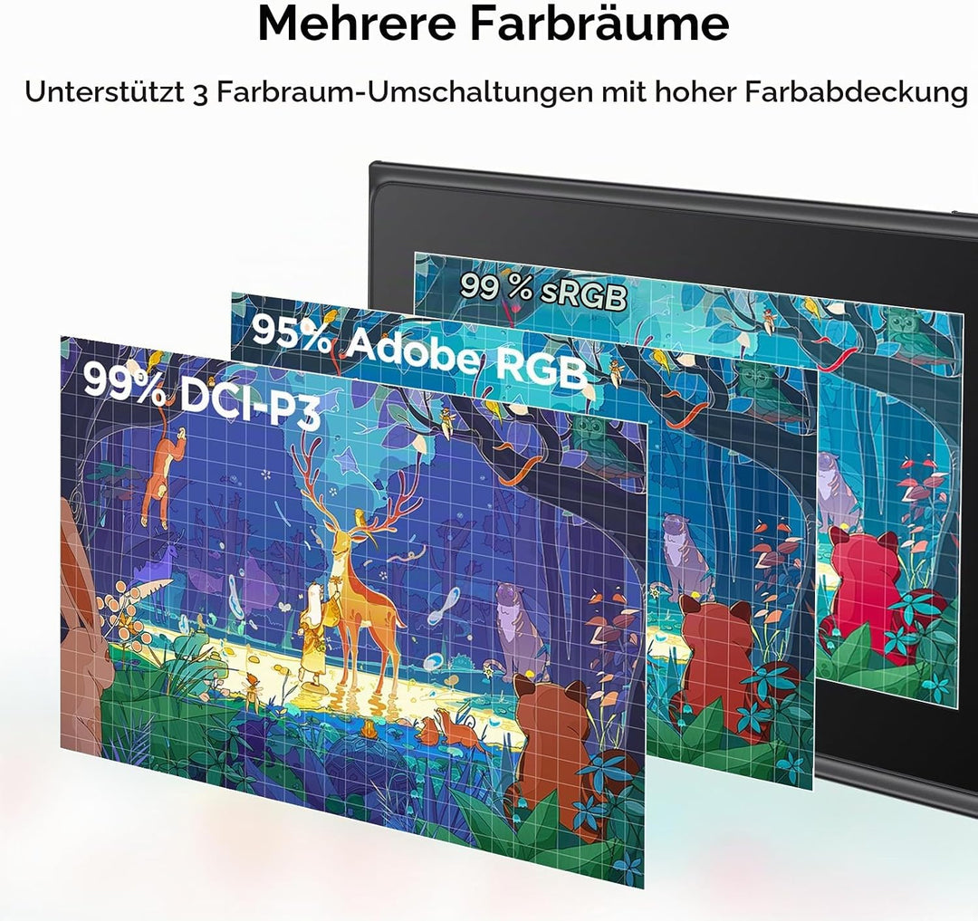 ugee UE12 Plus 11,9 Zoll Grafiktablett mit Display,Pen Display mit 147% sRGB Ultra-Wide Color Gamut