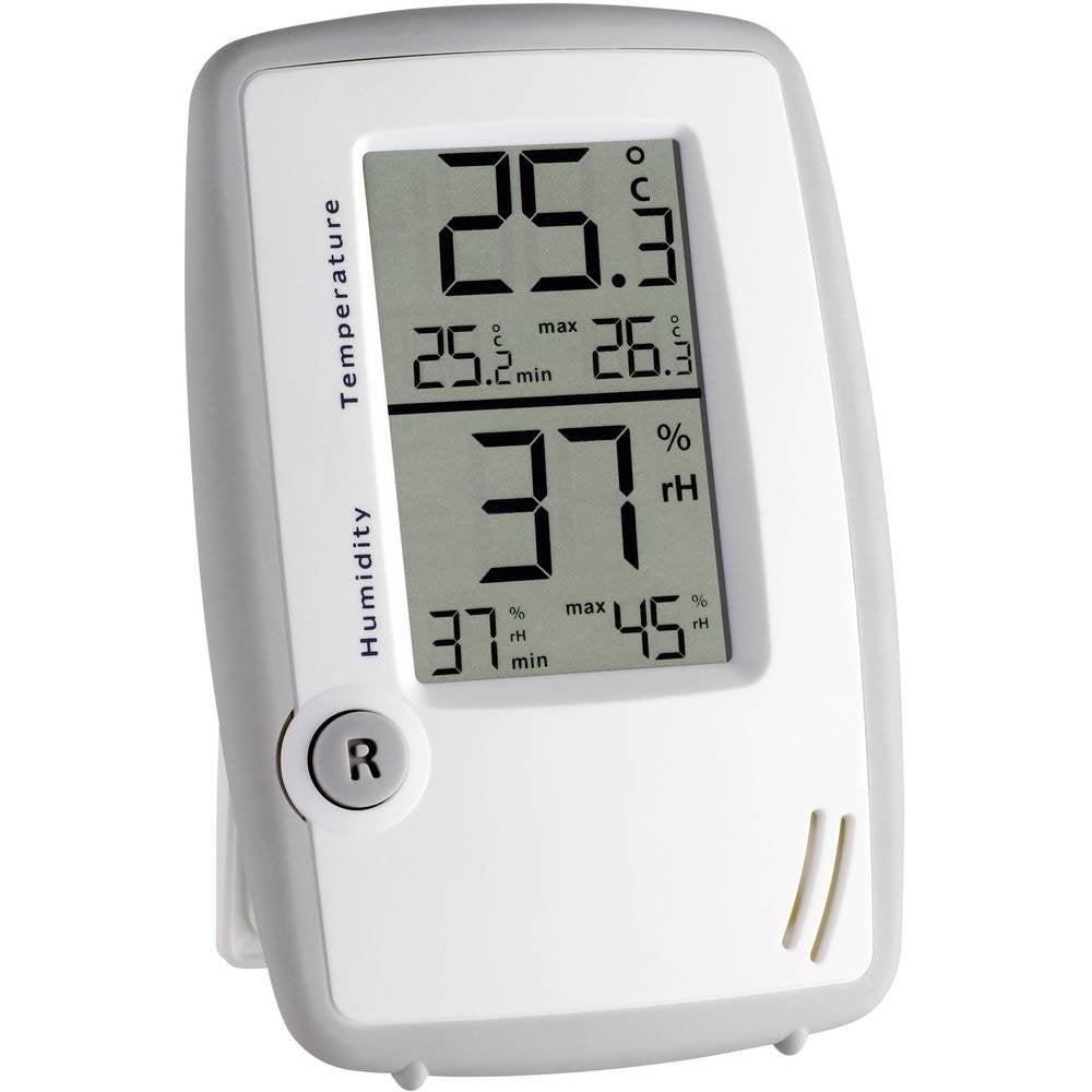 TFA Dostmann Digitales Thermo-Hygrometer, 30.5015.02, Innentemperatur/Luftfeuchtigkeit, gesundes Rau
