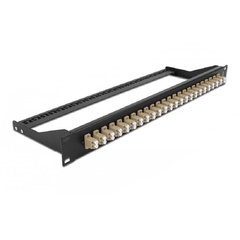 Delock 19″ LWL Patchpanel 24 Port LC Duplex beige