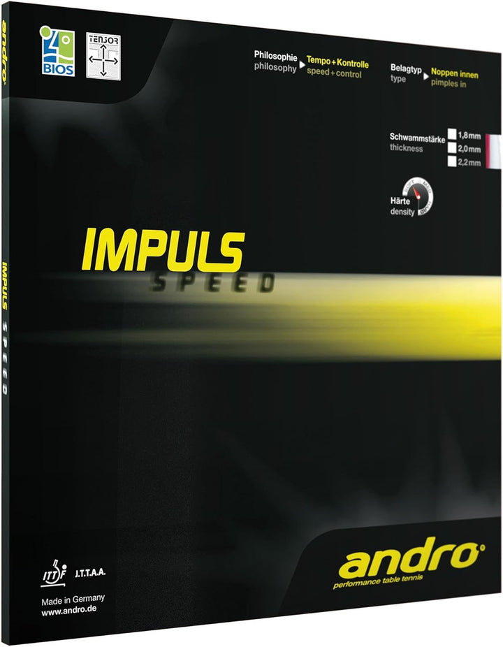 Andro Belag Impuls Speed rot 2,0 mm, rot 2,0 mm