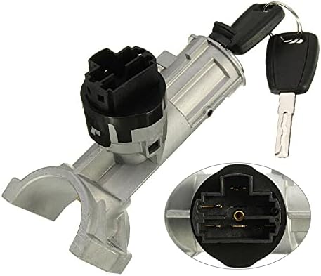 FanPaYY Lenkradschloss Starterschalter mit Doppelschlüssel Zündschloss 5-polig 4162HN Für Peu-geot B