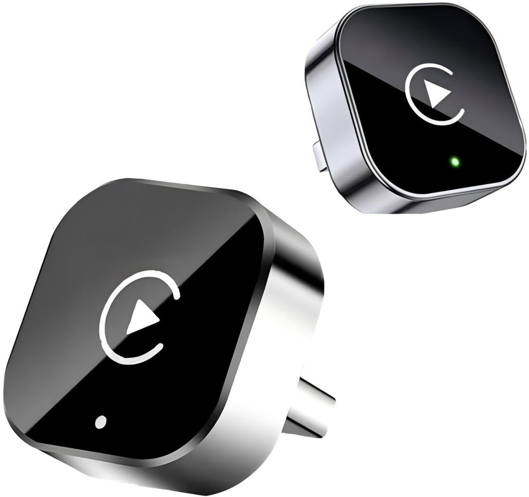 2026 Upgrade 2-in-1 Mini Wireless CarPlay Adapter, Plug & Play Kabelloser Android Auto Dongle, Autom