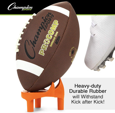 Champion Sports Football 2 Inch Sidewinder Soccer Style Kicking Tee Designed