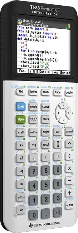 Texas Instruments TI-83 PREMIUM CE EDITION PYTHON Grafikrechner (nur mit französischer Anleitung und