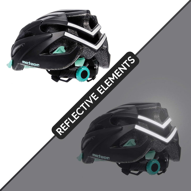 meteor® Marven Fahrradhelm Herren Damen Kinder-Helm MTB rollerhelm mädchen kinderfahrradhelm für Dow