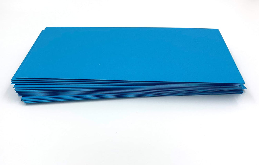blaue Briefumschläge ohne Sichtfenster für hochwertige Sendungen, Einladungen & Co – 100 Stück selbs