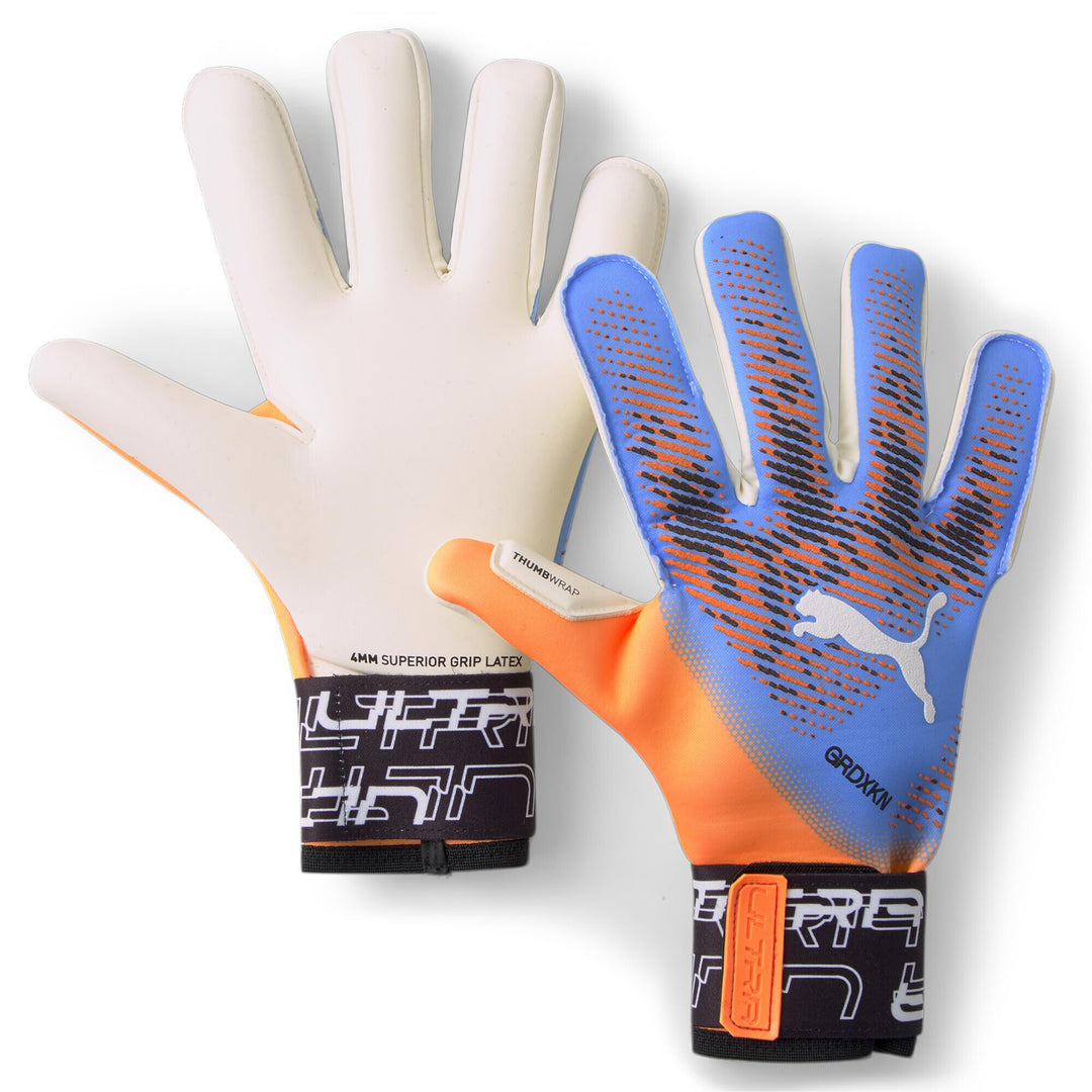 PUMA Ultra Grip 1 Hybrid Torwarthandschuh hellblau / orange 7, hellblau / orange 7