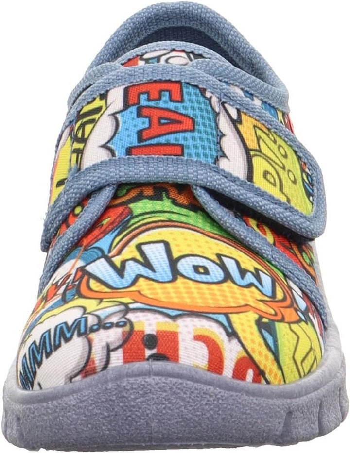 Superfit Bobby Hausschuhe 25 EU Weit Blau Mehrfarbig 8000, 25 EU Weit Blau Mehrfarbig 8000