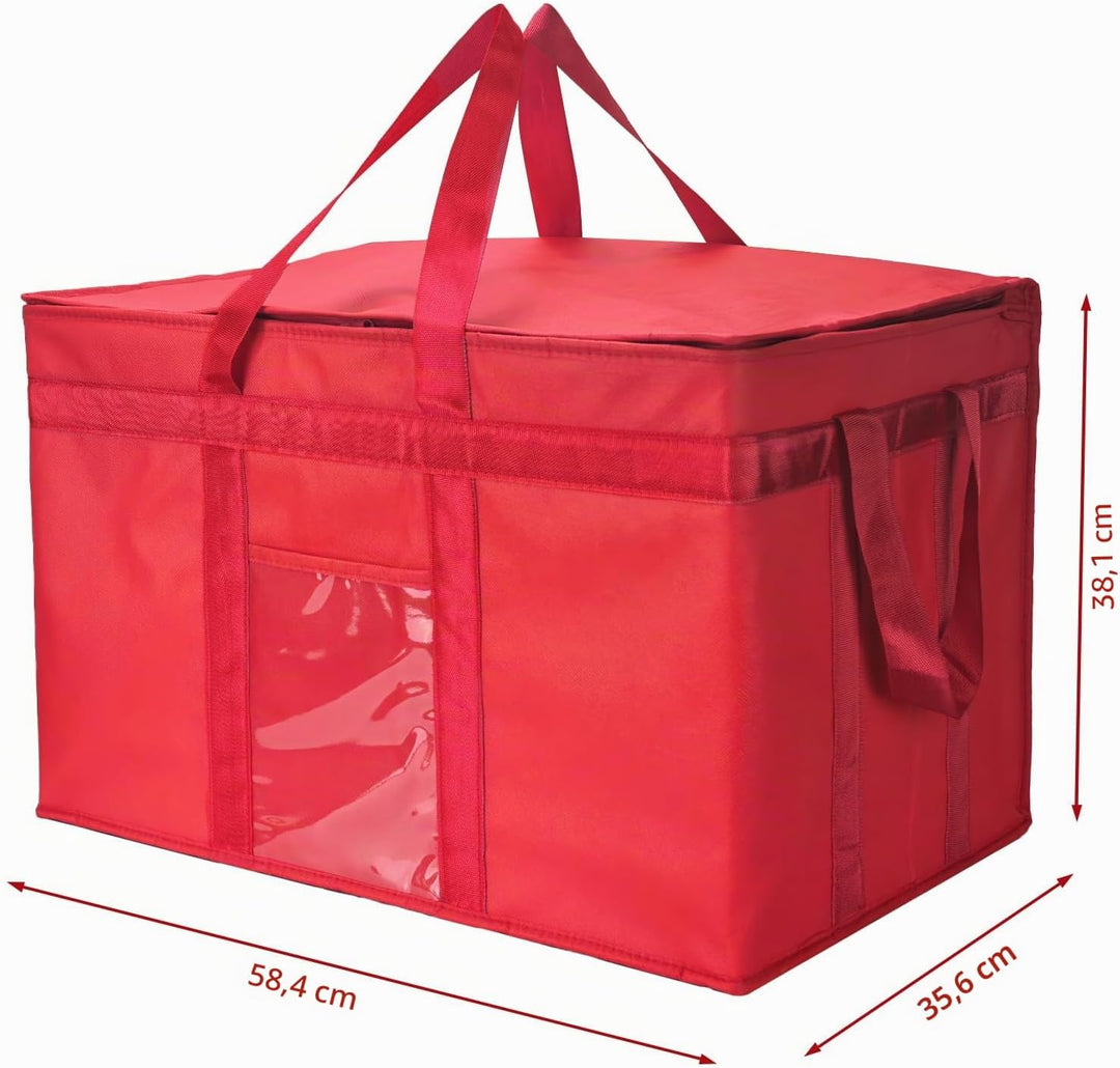 Yalin Grosse isolierte Kühltasche, Styropor-Kühler, hält Lebensmittel heiss oder kalt, wiederverwend