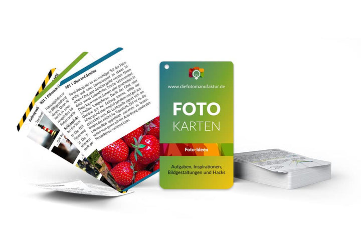 Fotokarten Fotoideen | Fotoaufgaben Bildgestaltung Fotohacks & Inspiration für kreative Foto Aufgabe