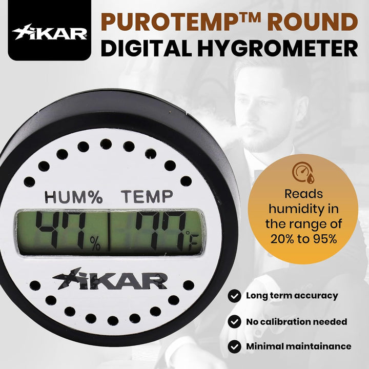 Xikar Digital Hygrometer rund neues Modell