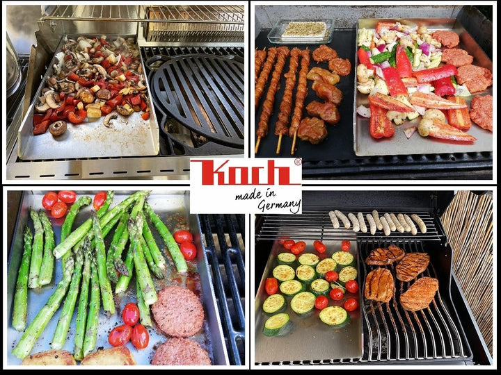 KOCH #43 PLANCHA 45 x 25 x 4cm - Grillpfanne Grillplatte Burger- Steakplatte made in Germany – Hochw
