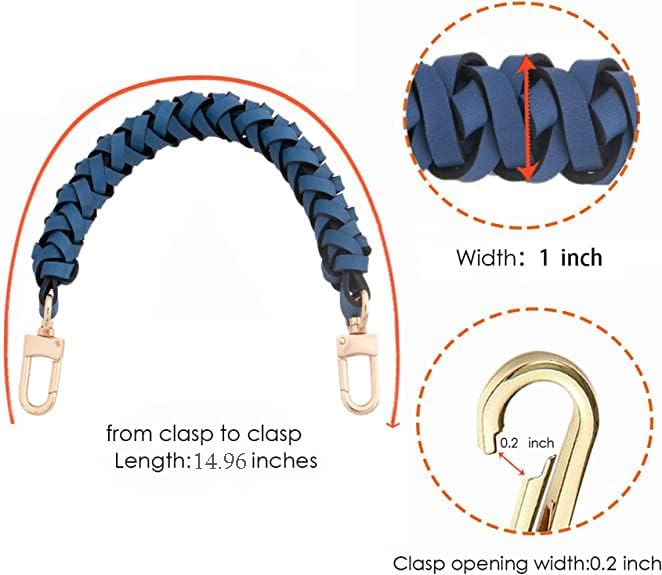 Senral Geflochtener Griff für Neonoe Pochette Eimertasche Top Griff Strap Ersatz Handgemachte Echtle