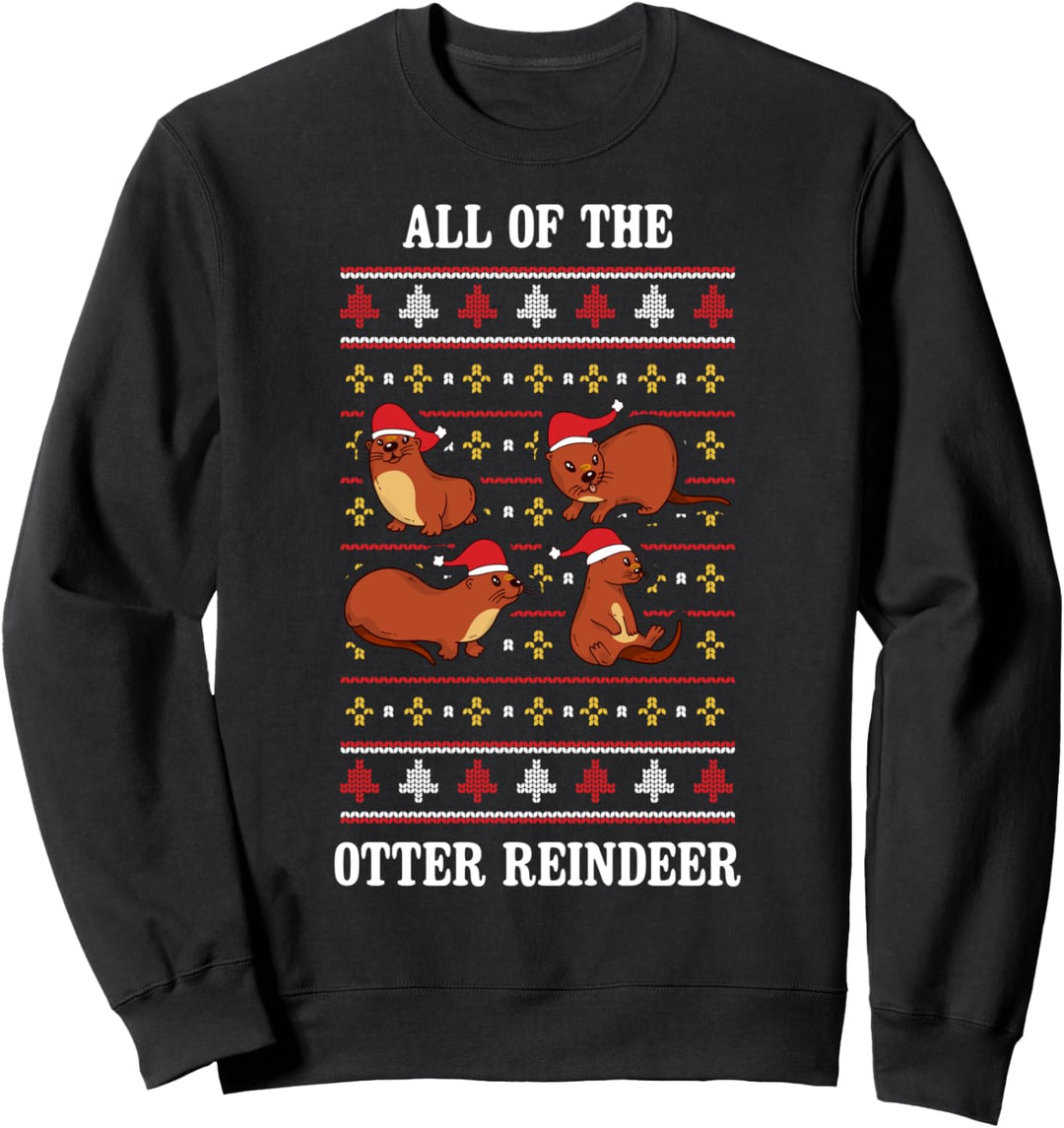 Otter Ugly Christmas Sweater Sweatshirt