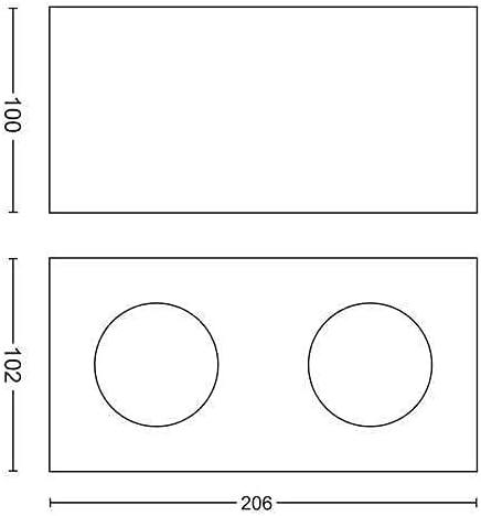 Philips myLiving LED Spot Box 2-flammig, 9W, weiss 2-flammig Weiss, 2-flammig Weiss