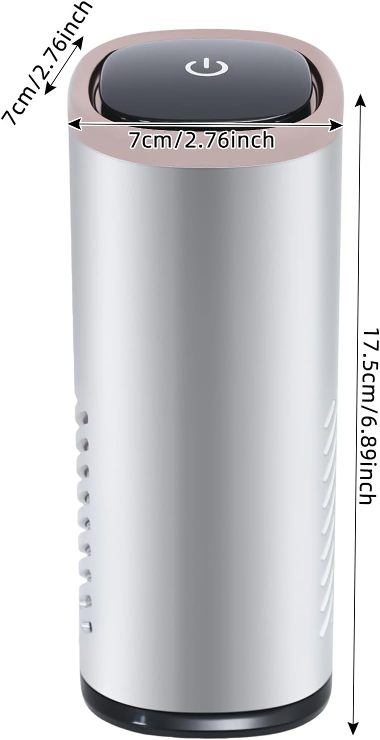USB Luftreiniger, Air Purifier mit Aromatherapie, HEPA Luftfilter | gegen Schimmel Staub Pollen Gerü