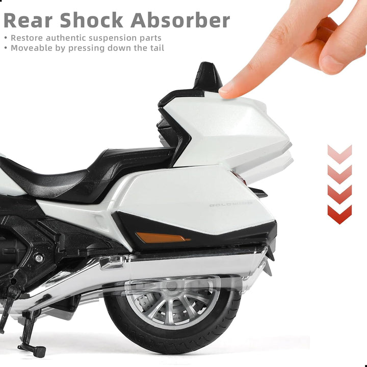 1:12 Motorrad Modell kompatibel für Honda Goldwing Legierung Diecast Motorrad Modell Spielzeug Mini