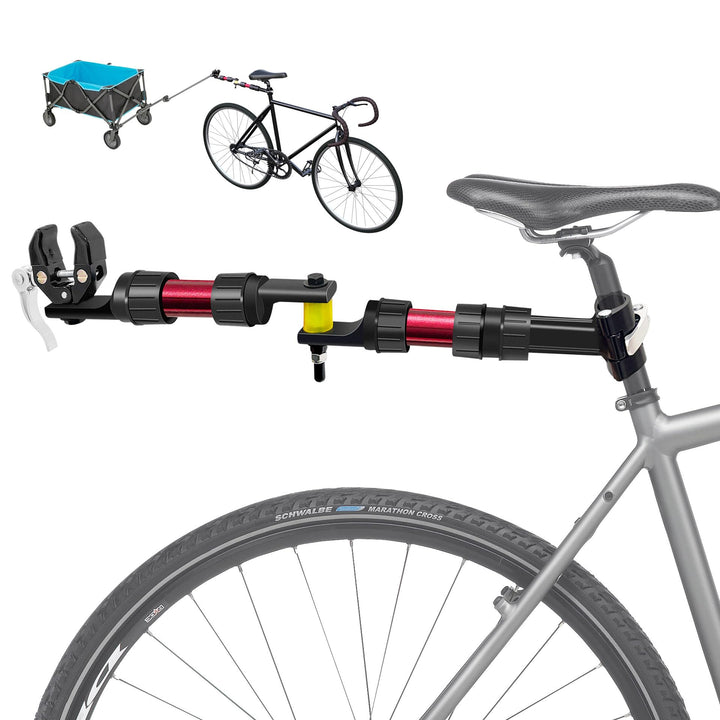 Mimoke Fahrradanhänger Kupplung Aluminium – Adapter Verbinder für Handwagen & Transportanhänger, Sch