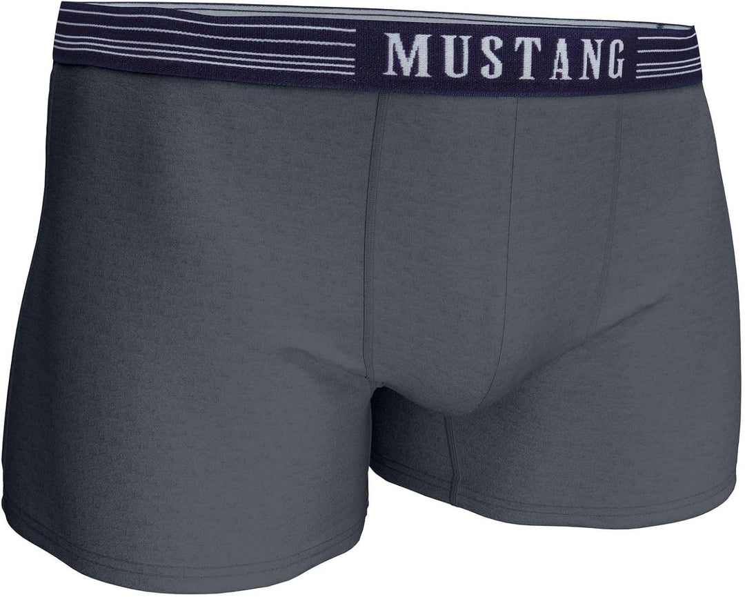 MUSTANG Men's Retro Shorts 3 Pack, Boxer Shorts, Pants, True Denim, S-XL M Navy/ Blue/ Navy, M Navy/
