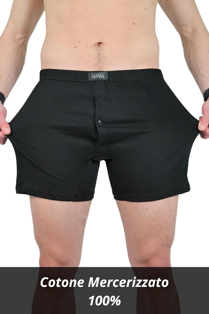 Liabel 6 Boxershorts für Herren, elastische Baumwolle, atmungsaktiv, Unterhosen-Set für Herren, bunt