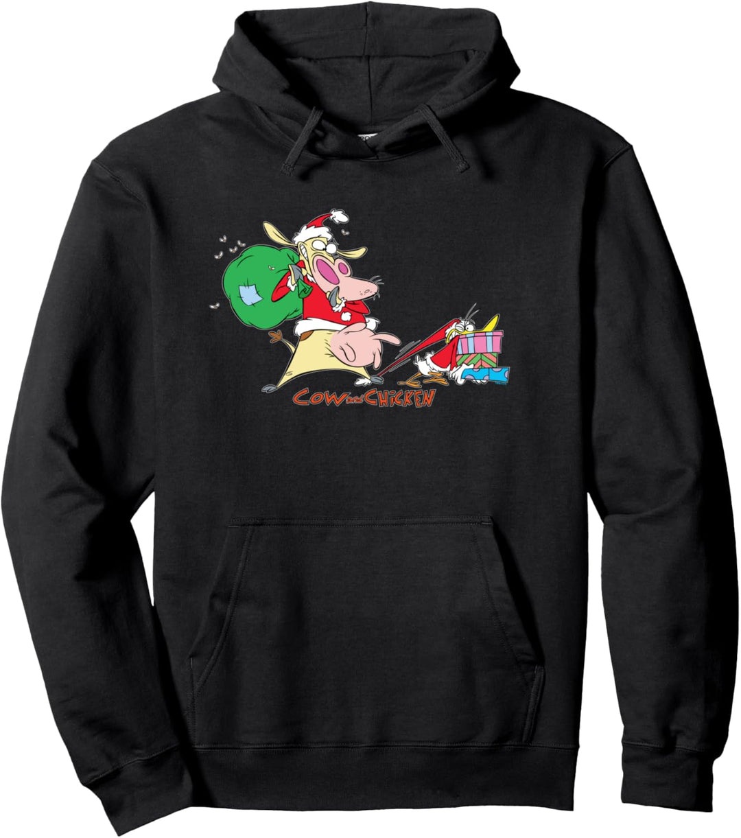 Weihnachten Cartoon Network Cow And Chicken Christmas Presents Pullover Hoodie