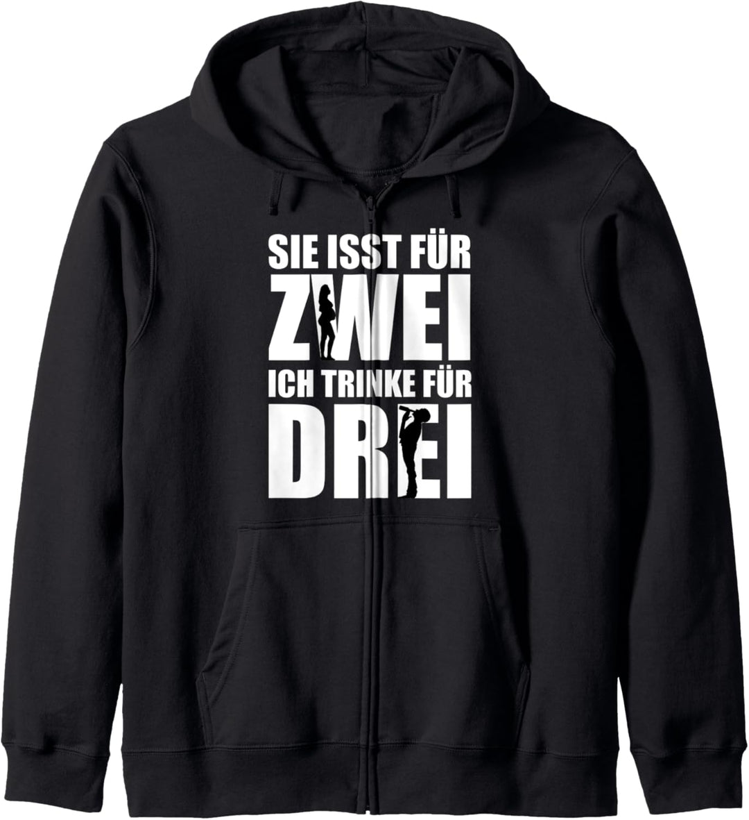 Sie isst für Zwei Ich Trink für Drei Bester Dad der Welt Kapuzenjacke