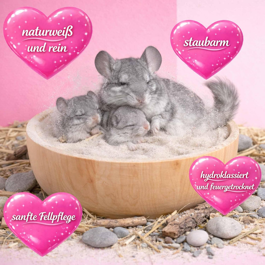 Samore 25 KG CHINCHILLASAND PREMIUMSAND Chinchilla Sand BADESAND HOCHREIN SAMTWEICH H1 INNERHALB VON