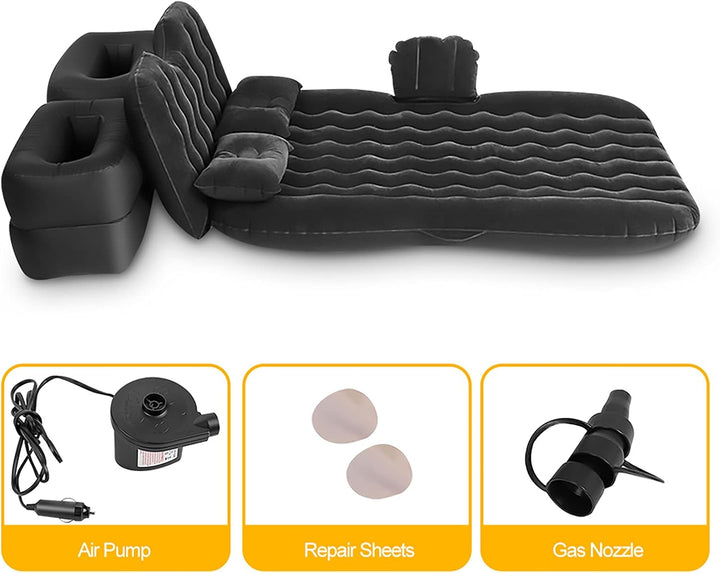 EBTOOLS Aufblasbare Auto-Matratze mit Luftpumpe Tragbare Luftbett Auto Matratze für Reisen Camping O