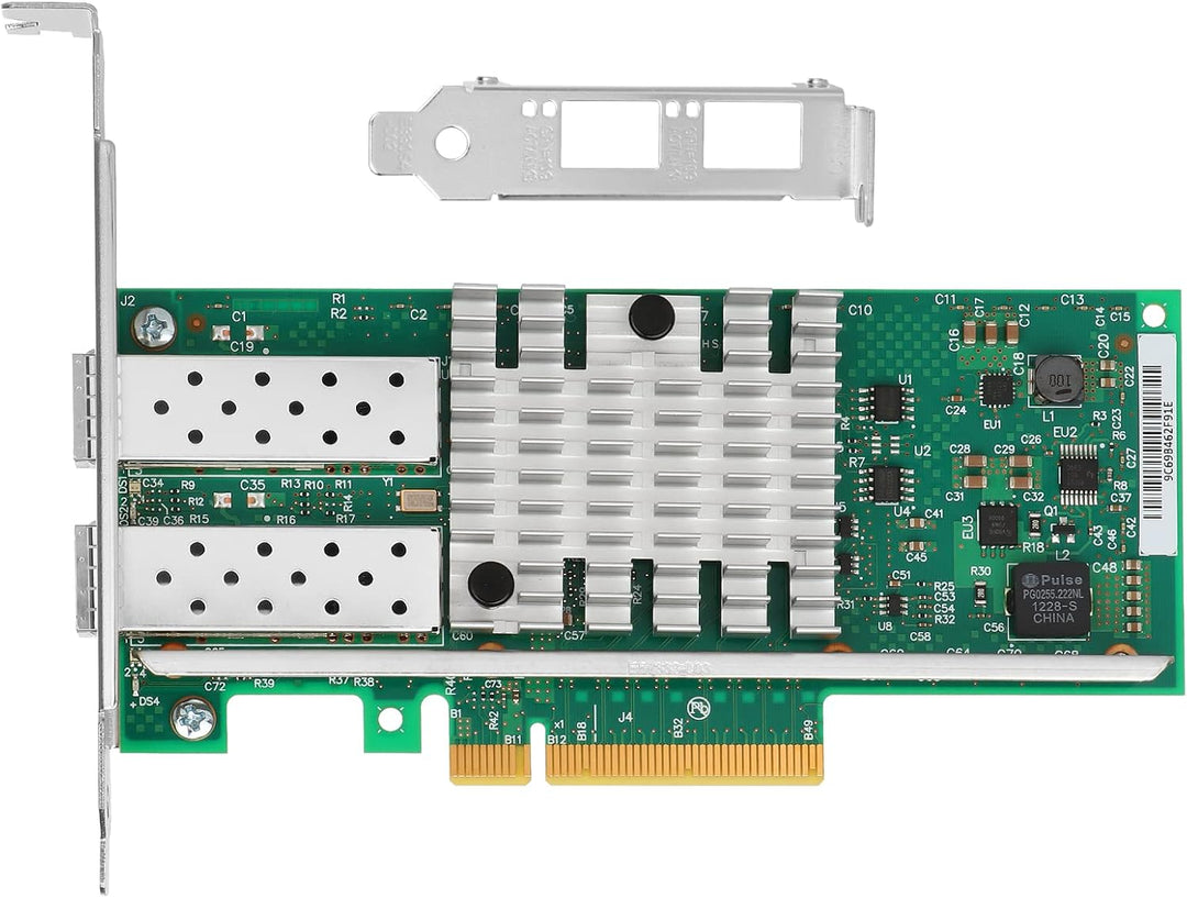 Euqvos 10gbe Netzwerkkarte for Intel X520-DA2/X520-SR2-82599ES Chip, 10Gbit PCI Express 2.0 X8 Port,