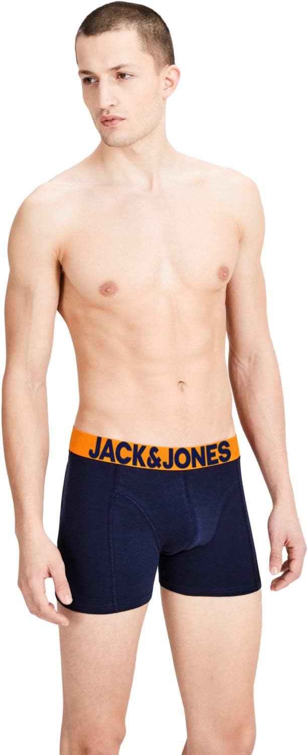 JACK & JONES Herren Unterhosen 5er Set Pack Männer Boxershorts Weiss schwarz blau grau Trunks 122048