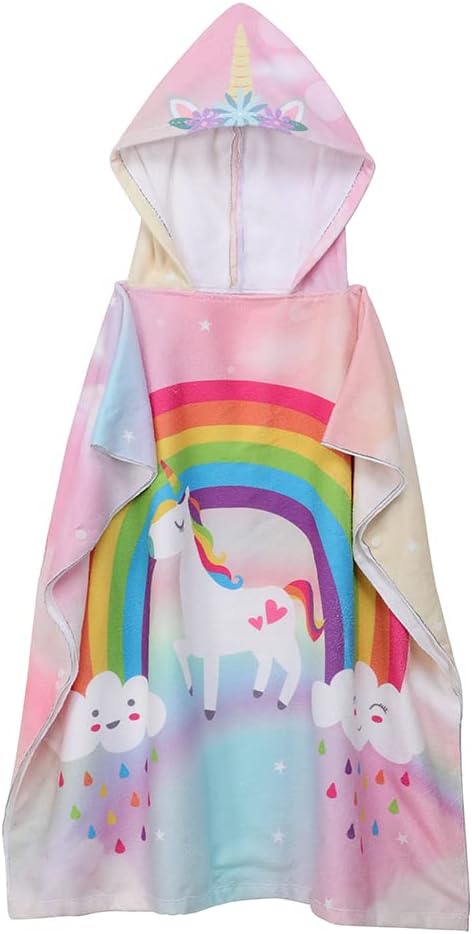 KAKU NANU Badetücher Badehandtuch Kinder, Exquisites Muster Bademantel Badeponcho Badeponcho Kinder