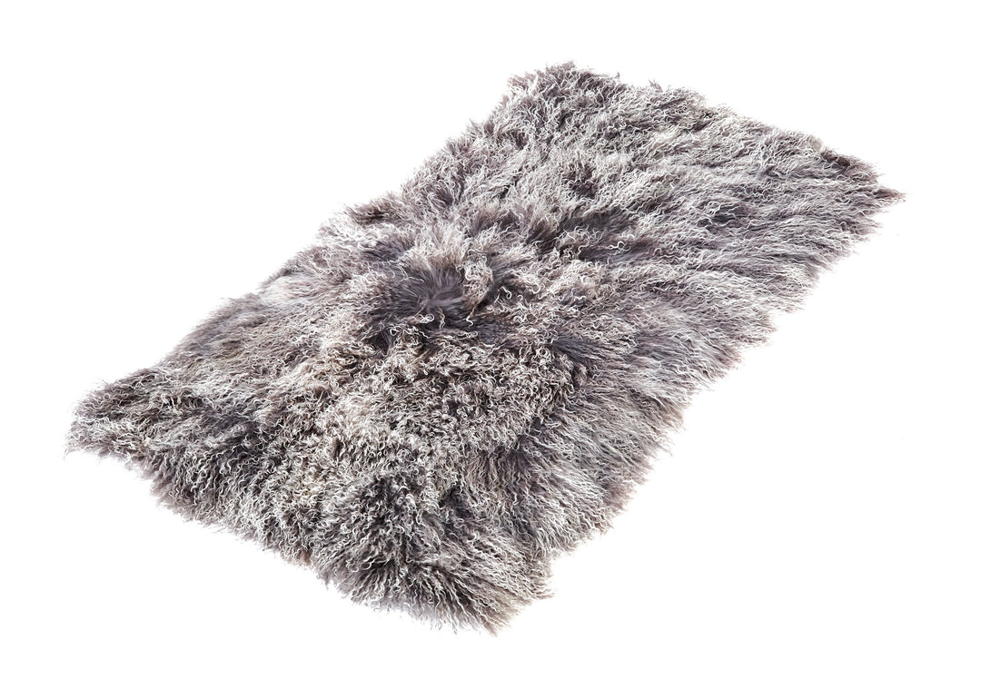 Reissner Lammfelle Tibet Lammfell Auflage TP1 60x120cm Farbe grau/lila (Tops) JAY108 TP1 Jay108 Grau
