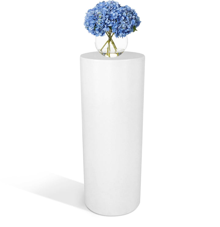 Kloris Zylindrische Säule Sweet Tisch Höhe 90 cm Durchmesser 35 cm Farbe Weiss Made in Italy