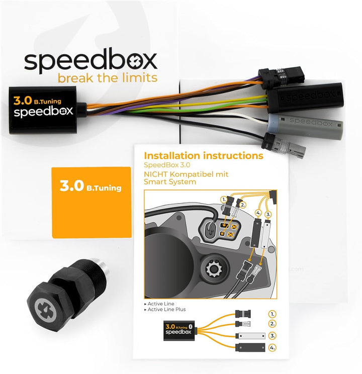 SpeedBox 3.0 B.Tuning mit Bluetooth + Kurbelabzieher, kompatibel mit Bosch Motoren 2017–2025, Premiu