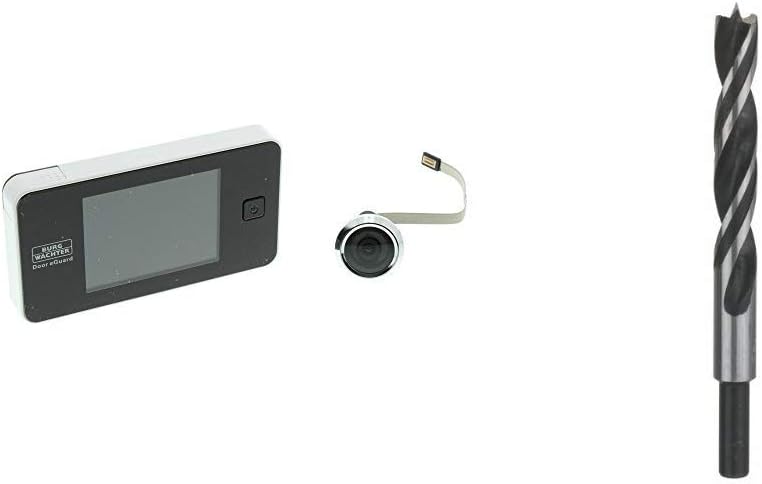 Burg Wächter Door eGuard DG 8100 elektronischer Türspion & Bosch Professional Holzspiralbohrer (Ø 14
