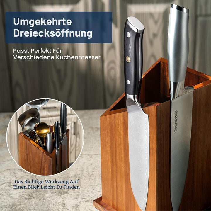 Magnetischer Messerhalter & Küchenutensilienhalter, universeller Magnetblock ohne Messer, Premium-Ak