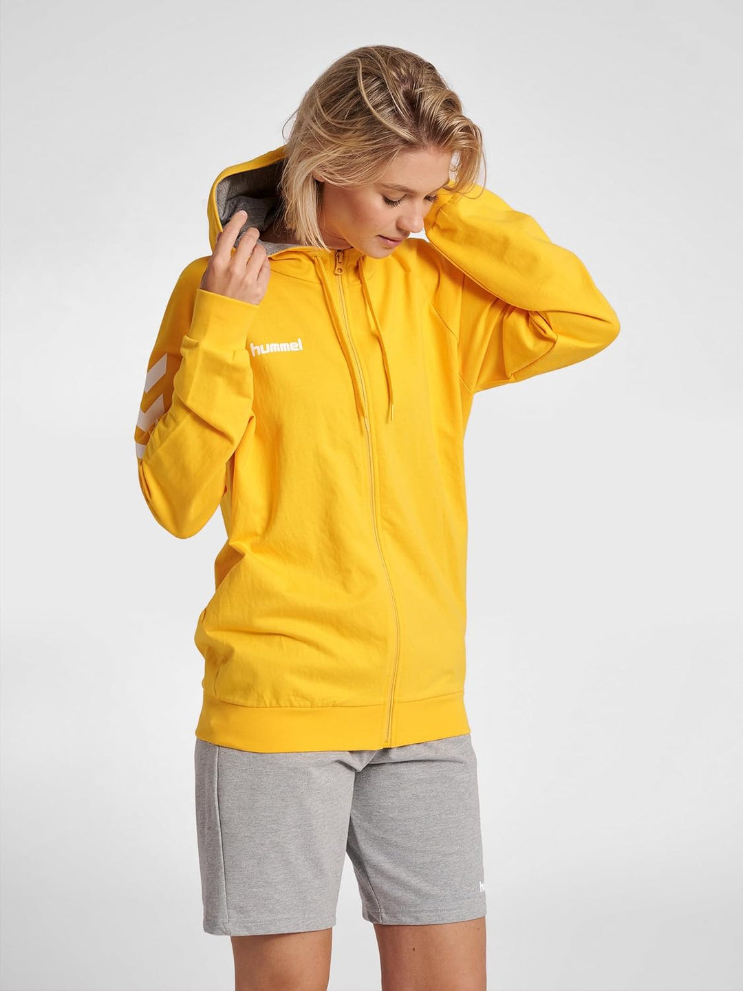 hummel Reissverschluss Hoodie Hmlgo Multisport Damen Grösse, XS Egret Melange