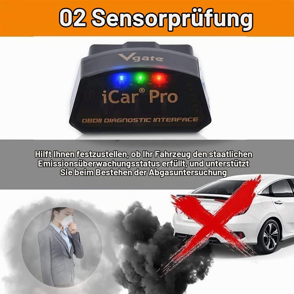 Vgate iCar Pro Bluetooth 4.0 (BLE) OBD2 OBDII Error Code Reader Car Check Engine Light with ELM327 A