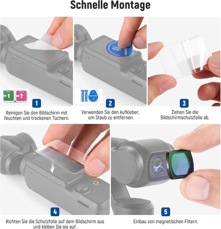 NEEWER LPR Filter Kompatibel mit DJI Osmo Pocket 3 Creator Combo Zubehör, mehrfach beschichtet optis