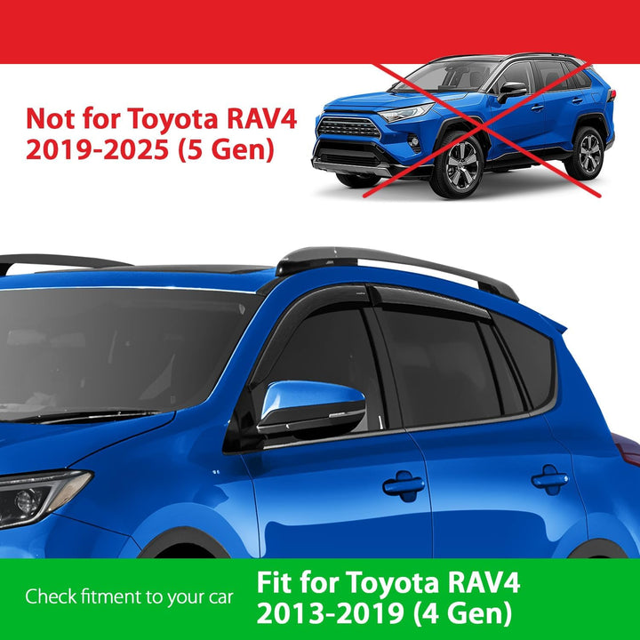 Goodyear Windabweiser für/kompatible mit Toyota RAV4 2013-2018, Autofenster Regenschutz, Regenabweis