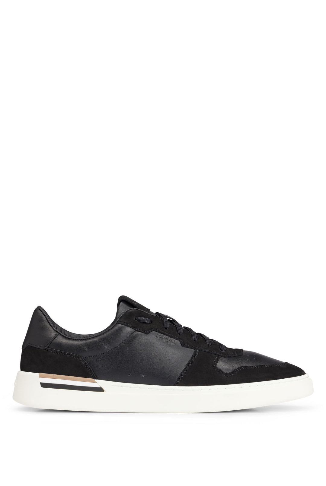BOSS Herren Clint Tenn Sneakers aus Leder und Veloursleder mit Cupsohle und Schnürung Grösse 40 EU B