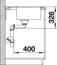BLANCO DALAGO 6-F | SILGRANIT anthrazit | Einbauart: Flächenbündig | mit Ablauffernbedienung | 60er