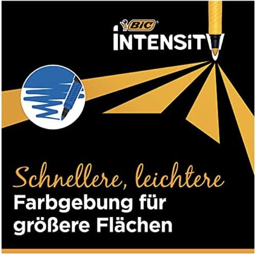 BIC Intensity Premium Filzstifte, zum Malen für Erwachsene und Kinder, in 24 Farben, mit komfortable