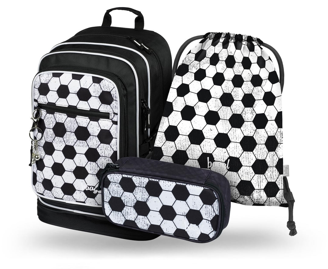 Baagl Schulrucksack Set Mädchen 3 Teilig - Schultasche für Grundschule Volksschule - Grundschule Ran