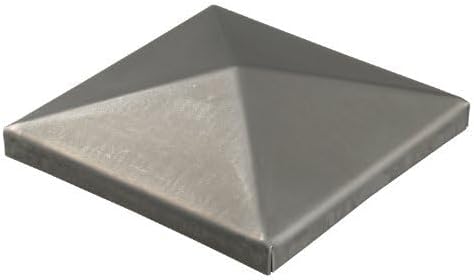 Alberts 866952 Pfostenkappe für Vierkantmetallpfosten | zum Anschweissen | Stahl | 80 x 80 mm | 10er