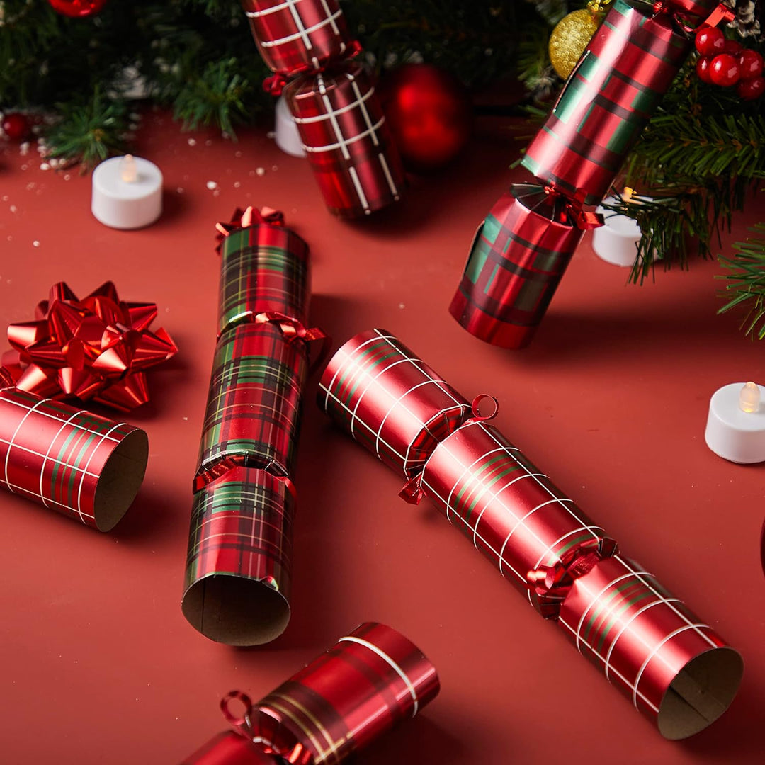 JOYIN 8 Stück 25,4 cm Knallbonbons für Weihnachten Witz und kleinem Geschenk innen, saisonales Feier