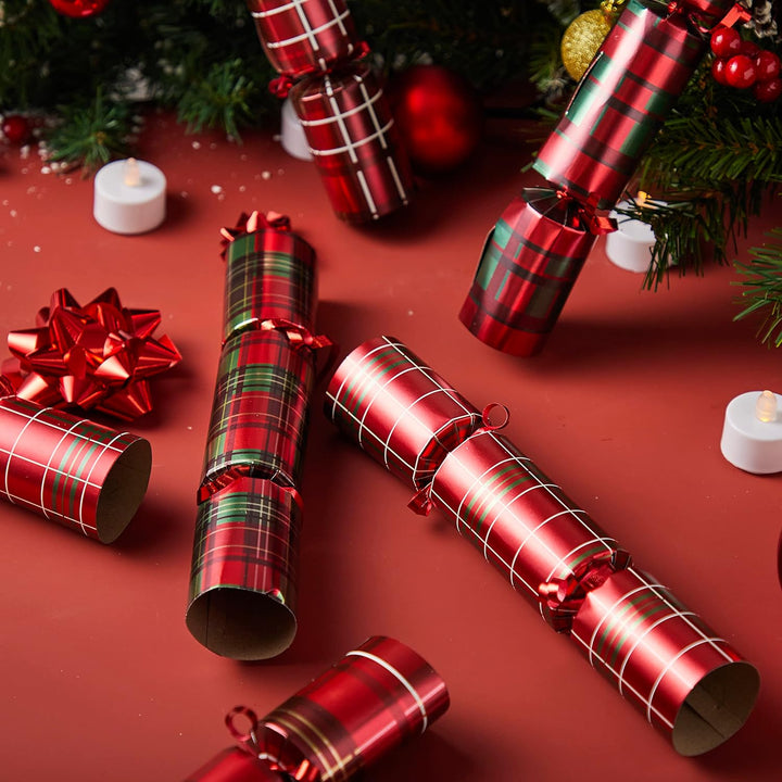 JOYIN 8 Stück 25,4 cm Knallbonbons für Weihnachten Witz und kleinem Geschenk innen, saisonales Feier