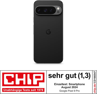 Google Pixel 9 Pro – Android-Smartphone mit Gemini ohne SIM-Lock, Dreifach-Rückkamerasystem, 24 Stun